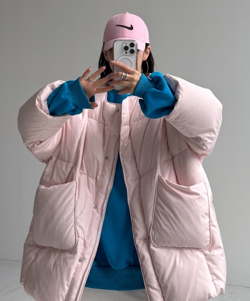 wee9s パーフェクトシルエットダウン 選べるポケット】perfect silhouette down / black