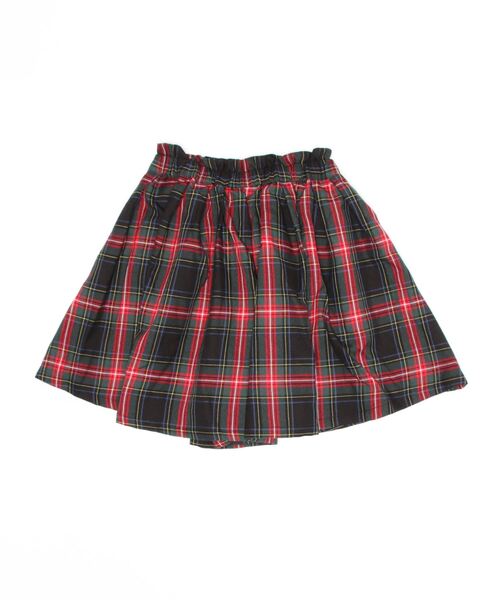 Wonder apartment（ワンダーアパートメント）の「タータンキュロット（スカート・キッズ・ブラック・140cm/160cm/150cm）」の2枚目の写真