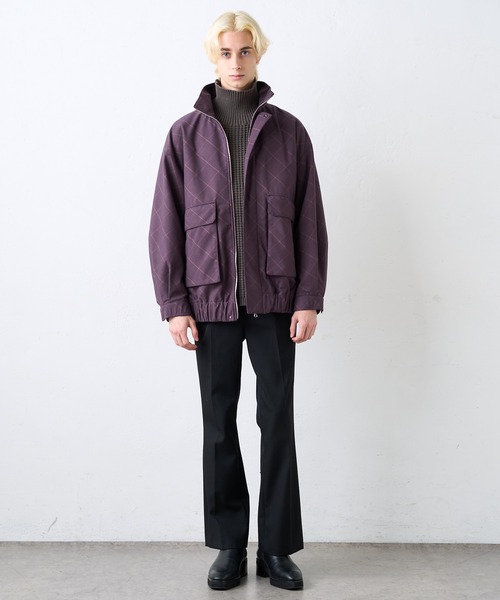 Lui's（ルイス）の「バイアスウインドペンブルゾン（ブルゾン・メンズ・ブラック/パープル・SMALL/MEDIUM）」の7枚目の写真