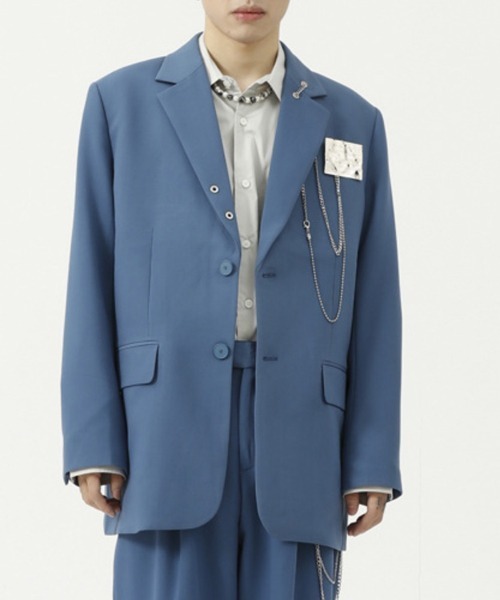 WESTBOY（ウエストボーイ）の「【WB ORIGINALS】2 Button Single Tailored Jacket WO21W2OT09（テーラードジャケット・メンズ・ブルー/ブラック/カーキ・M/L/XL）」の3枚目の写真