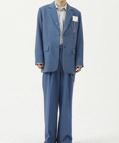 WESTBOY（ウエストボーイ）の「【WB ORIGINALS】2 Button Single Tailored Jacket WO21W2OT09（テーラードジャケット・メンズ・ブルー/ブラック/カーキ・M/L/XL）」の4枚目の写真