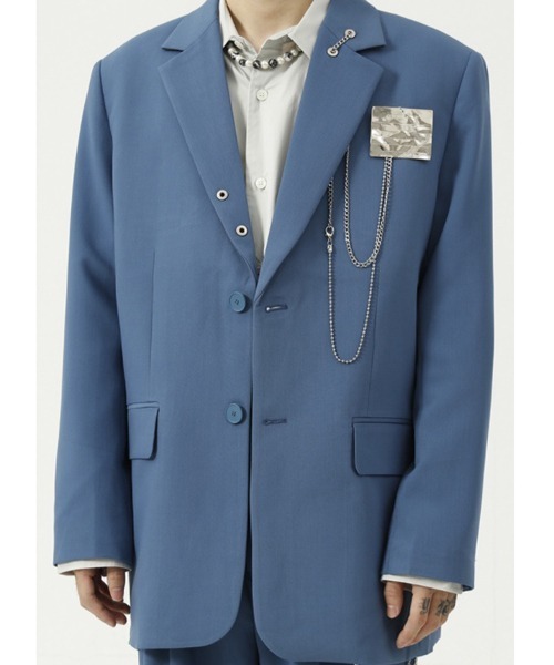 WESTBOY（ウエストボーイ）の「【WB ORIGINALS】2 Button Single Tailored Jacket WO21W2OT09（テーラードジャケット・メンズ・ブルー/ブラック/カーキ・M/L/XL）」の6枚目の写真