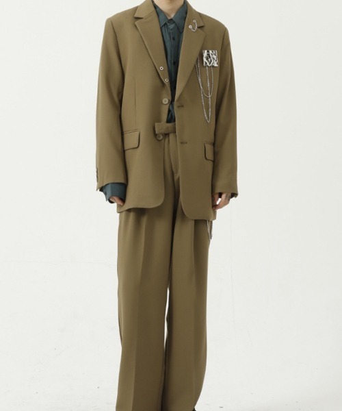 WESTBOY（ウエストボーイ）の「【WB ORIGINALS】2 Button Single Tailored Jacket WO21W2OT09（テーラードジャケット・メンズ・ブルー/ブラック/カーキ・M/L/XL）」の12枚目の写真
