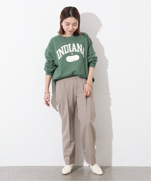 Odub（オーダブ）の「《別注》【Odub/オーダブ】 INDIANA SWEAT：スウェット◆（スウェット・レディース・ネイビー/グリーン・FREE）」の6枚目の写真