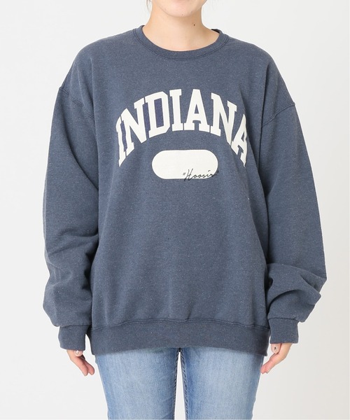 Odub（オーダブ）の「《別注》【Odub/オーダブ】 INDIANA SWEAT：スウェット◆（スウェット・レディース・ネイビー/グリーン・FREE）」の11枚目の写真