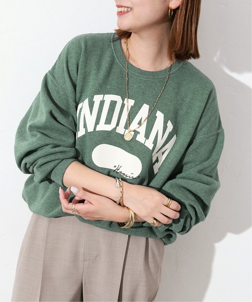 Odub（オーダブ）の「《別注》【Odub/オーダブ】 INDIANA SWEAT：スウェット◆（スウェット・レディース・ネイビー/グリーン・FREE）」の18枚目の写真