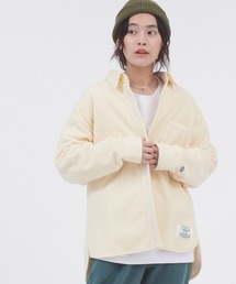 DISCUS ATHLETIC/ディスカス アスレチック フリース異素材ビッグシルエットワークシャツ