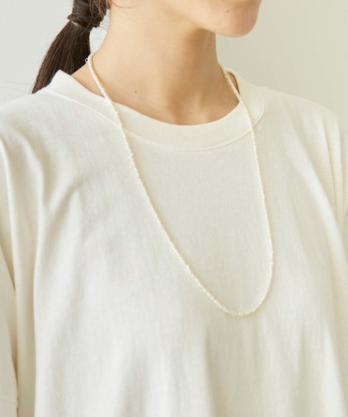 note et silence （ノートエシロンス）の「.淡水パールロングネックレス（70cm）（ネックレス・レディース・ホワイト・FREE）」の2枚目の写真