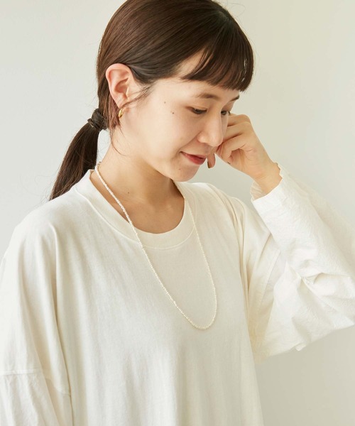 note et silence （ノートエシロンス）の「.淡水パールロングネックレス（70cm）（ネックレス・レディース・ホワイト・FREE）」の8枚目の写真