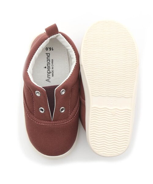 Ampersand（アンパサンド）の「/撥水キャンバススニーカー(トドラーサイズ)（スニーカー・キッズ・カーキ/イエロー/レッド/ベージュ/チャコール/キャメル・22/20/17/18/21/19/16）」の13枚目の写真