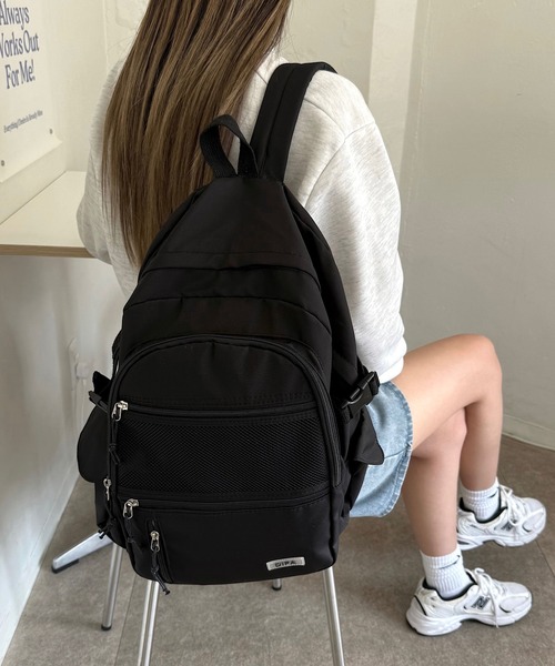 韓国語 リュックサック バックパック Y2K ブラック 楽天市場】BACKYARD FAMILY リュック 通学 韓国風 pmysru002 バッグ