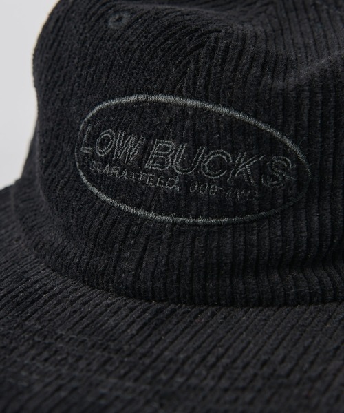 CIAOPANIC(チャオパニック)の「【LOW BUCKS/ロウ バックス】コーデュロイロゴ刺繍キャップ(キャップ・メンズ・ブラック/ブラウン・FREE)」の6枚目の写真