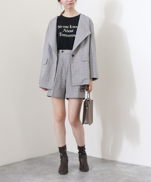archives(アルシーヴ)の「フロッキープリントロンT(Tシャツ/カットソー・レディース・オフホワイト/ベージュ/ブラック/ブラウン・MEDIUM)」の14枚目の写真
