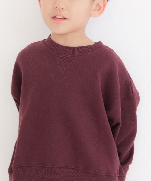 LOWRYS FARM(ローリーズファーム)の「USAウラケプルオーバーLS 227840(Tシャツ/カットソー・キッズ・ブラック/ブラウン/グリーン・110cm/120cm/130cm/140cm/150cm)」の2枚目の写真