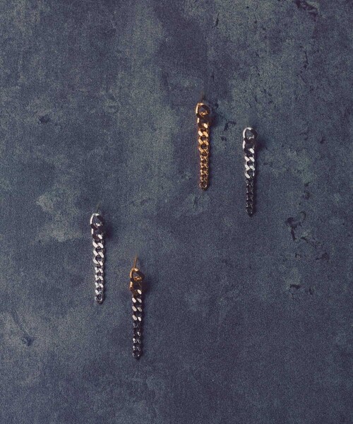 and cloud（アンドクラウド）の「Gradation Pierce M / Single（ピアス（片耳用）・レディース・シルバー/シルバー系その他/イエローゴールド/ゴールド系その他・FREE）」の4枚目の写真