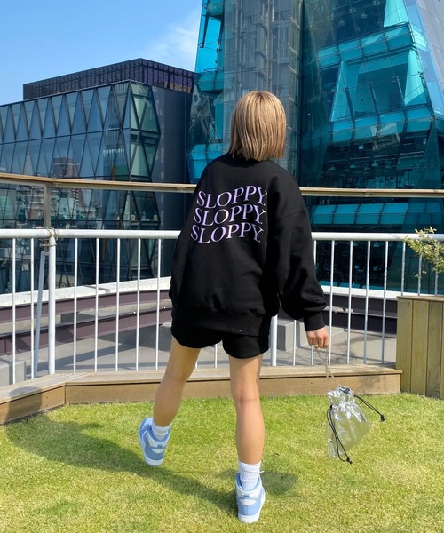 WHO'S WHO gallery(フーズフーギャラリー)の「【SLOPPY/スロッピー】裏毛ショートパンツ(スウェットパンツ・レディース・ブラック/ブラウン/オートミール/グリーン/サックスブルー・FREE)」の10枚目の写真