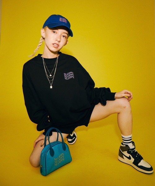 WHO'S WHO gallery(フーズフーギャラリー)の「【SLOPPY/スロッピー】裏毛ショートパンツ(スウェットパンツ・レディース・ブラック/ブラウン/オートミール/グリーン/サックスブルー・FREE)」の16枚目の写真