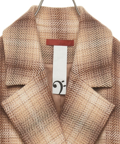 nota（ノータ）の「チェックショートコート（その他アウター・レディース・ネイビー/アイボリー/キャメル・FREE）」の11枚目の写真