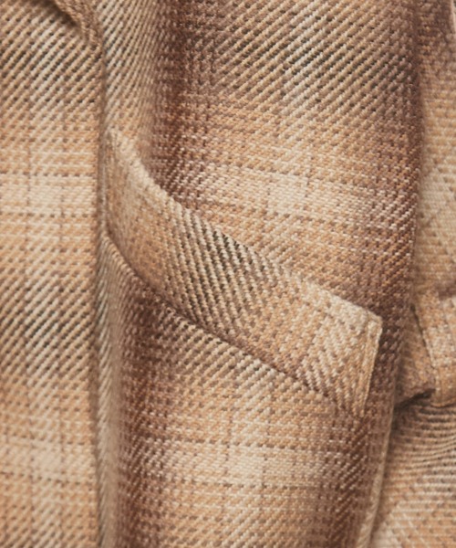 nota（ノータ）の「チェックショートコート（その他アウター・レディース・ネイビー/アイボリー/キャメル・FREE）」の12枚目の写真