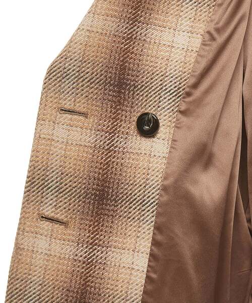 nota（ノータ）の「チェックショートコート（その他アウター・レディース・ネイビー/アイボリー/キャメル・FREE）」の13枚目の写真