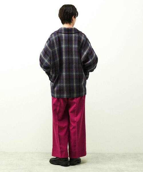 nota（ノータ）の「チェックショートコート（その他アウター・レディース・ネイビー/アイボリー/キャメル・FREE）」の19枚目の写真