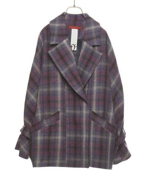 nota（ノータ）の「チェックショートコート（その他アウター・レディース・ネイビー/アイボリー/キャメル・FREE）」の20枚目の写真