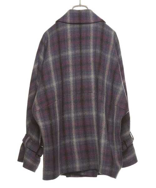 nota（ノータ）の「チェックショートコート（その他アウター・レディース・ネイビー/アイボリー/キャメル・FREE）」の21枚目の写真