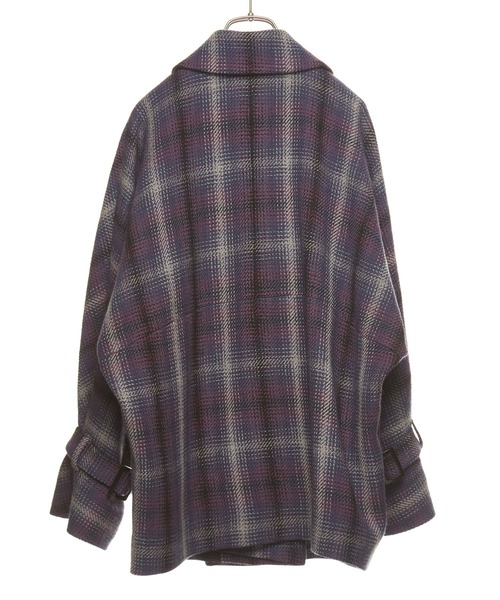 nota（ノータ）の「チェックショートコート（その他アウター・レディース・ネイビー/アイボリー/キャメル・FREE）」の22枚目の写真