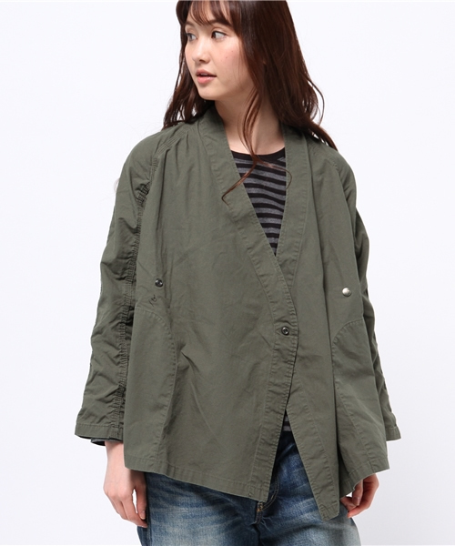 BEAMS BOY（ビームスボーイ）の「●NEEDLES WOMEN / Oriental Work Jacket（ブルゾン・レディース・オリーブ・ONE SIZE）」の12枚目の写真