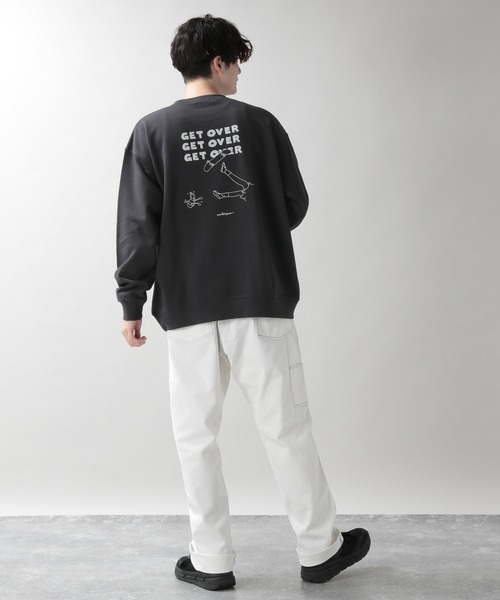 BLUEFRONCE★薄手スウェット★オレンジリボン目隠し★定価15000円の品 BLUEFRONCE☆薄手スウェット☆オレンジリボン目隠し☆定価15000