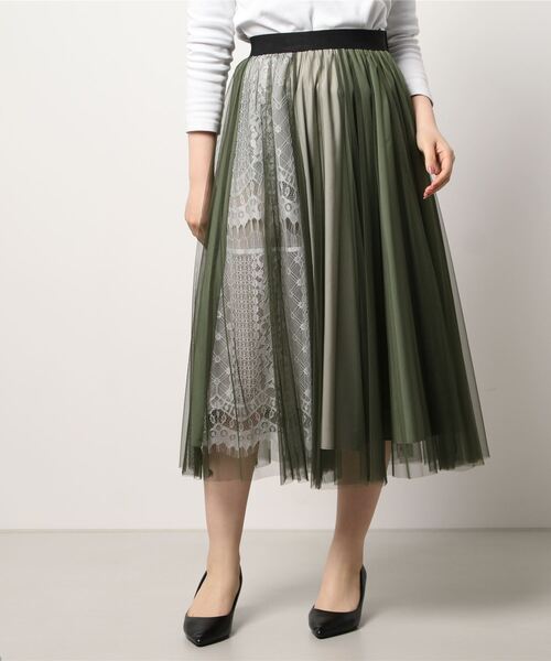 スカート Jines ジネス のスカート マルチカラーチュールスカート を購入できます Jines マルチカラー チュールスカート スカート Jines ジネス のファッション 期間限定特価