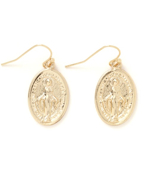 niko and...（ニコアンド）の「オーバルパーツフックピアス（ピアス（両耳用）・レディース・イエロー/ブラウン/グリーン・0）」の3枚目の写真