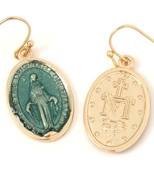 niko and...（ニコアンド）の「オーバルパーツフックピアス（ピアス（両耳用）・レディース・イエロー/ブラウン/グリーン・0）」の4枚目の写真