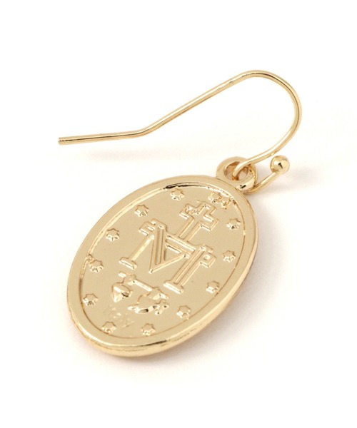 niko and...（ニコアンド）の「オーバルパーツフックピアス（ピアス（両耳用）・レディース・イエロー/ブラウン/グリーン・0）」の5枚目の写真