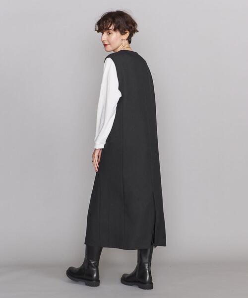 BEAUTY&YOUTH UNITED ARROWS（ビューティーアンドユースユナイテッドアローズ）の「BY ツイードライク キーネックジャンパースカート２ ∴◆（ジャンパースカート・レディース・ダークブラウン/ブラック・S/M）」の13枚目の写真