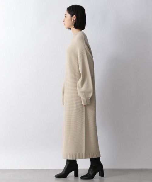 LOWRYS FARM(ローリーズファーム)の「ソデボリュームガーターワンピース 254750(ワンピース・レディース・アイボリー/ブラック/ダークブラウン/グリーン・FREE)」の6枚目の写真