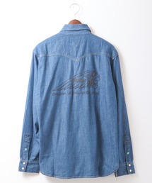 INDIAN  MOTOCYCLE（インディアンモトサイクル）の「【INDIAN MOTOCYCLE】ベーシック デニムウェスタンシャツ（シャツ/ブラウス）」