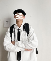 Anuenue | メンズ ポケット付き長袖シャツ(シャツ/ブラウス)