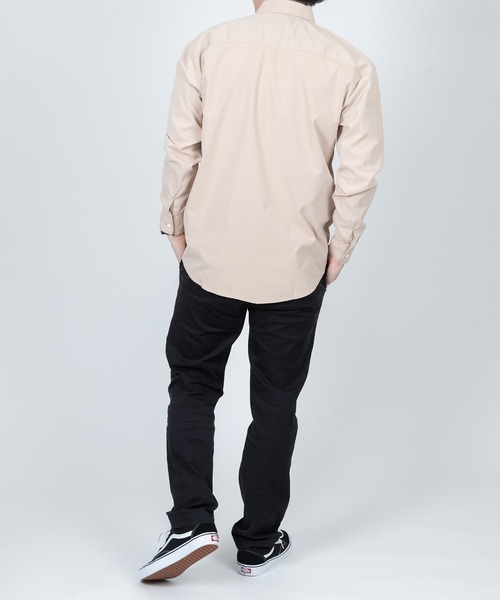 Anuenue（アヌエヌエ）の「メンズ ポケット付き長袖シャツ（シャツ/ブラウス・メンズ・ホワイト/ライトブルー/ブラック/カーキ/ピンク/イエロー/オレンジ/ライトグリーン・2L/3L/4L/M/L）」の17枚目の写真