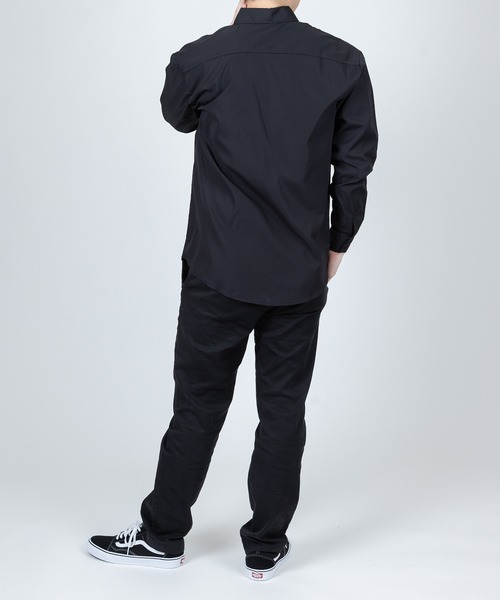 Anuenue（アヌエヌエ）の「メンズ ポケット付き長袖シャツ（シャツ/ブラウス・メンズ・ホワイト/ライトブルー/ブラック/カーキ/ピンク/イエロー/オレンジ/ライトグリーン・2L/3L/4L/M/L）」の14枚目の写真