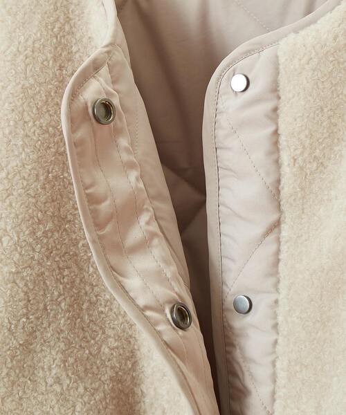 nota（ノータ）の「キルティングボア（その他アウター・レディース・ブラック/アイボリー・FREE）」の9枚目の写真