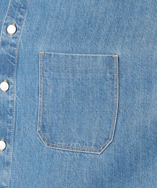 TOMORROWLAND （トゥモローランド）の「コットンデニム オーバーサイズドシャツ（シャツ/ブラウス・レディース・ブルー・36）」の13枚目の写真