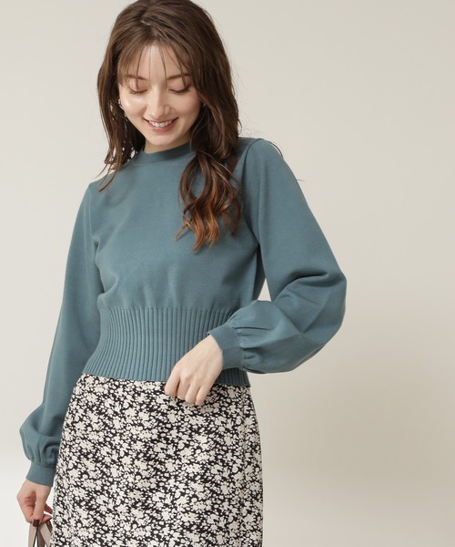 N.（N. Natural Beauty Basic）（エヌエヌナチュラルビューティーベーシック）の「◆バックボタンスリットニット（ニット/セーター・レディース・ダークブラウン/パープル/オフホワイト/ブルー・MEDIUM）」の21枚目の写真