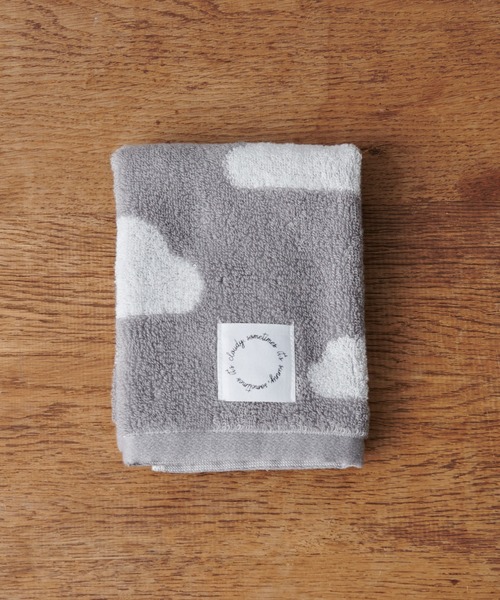 BIRTHDAY BAR（バースデイバー）の「cloud 雲柄 ウォッシュタオル（ハンドタオル）（タオル・レディース・グレー/ブルー・フリー）」の4枚目の写真