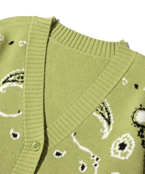 atmos pink（アトモスピンク）の「RIEHATA × atmospink ペイズリー柄 カーデ  【SP】（カーディガン/ボレロ・レディース・ピンク/イエロー/グリーン・M/L）」の12枚目の写真