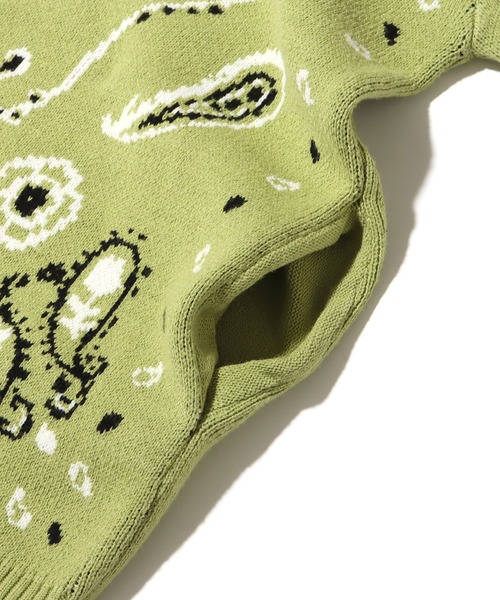 atmos pink（アトモスピンク）の「RIEHATA × atmospink ペイズリー柄 カーデ  【SP】（カーディガン/ボレロ・レディース・ピンク/イエロー/グリーン・M/L）」の14枚目の写真