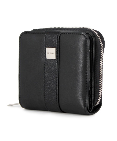 MURUA(ムルーア)の「MURUA (ムルーア) ラウンド二つ折り財布 LINE MR-W1042(財布・レディース・ブラック/グリーン/アイボリー・FREE)」の13枚目の写真