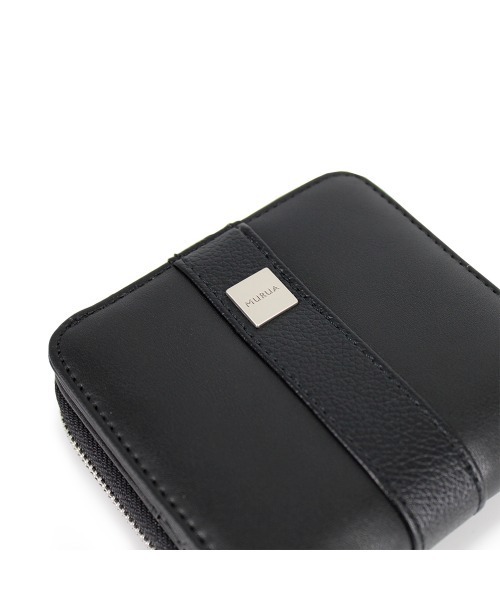 MURUA(ムルーア)の「MURUA (ムルーア) ラウンド二つ折り財布 LINE MR-W1042(財布・レディース・ブラック/グリーン/アイボリー・FREE)」の9枚目の写真