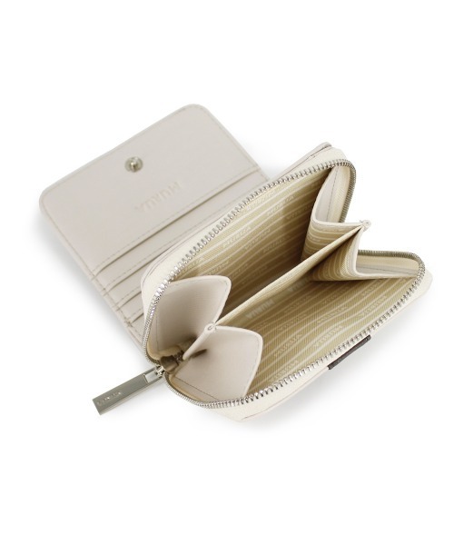 MURUA(ムルーア)の「MURUA (ムルーア) ラウンド二つ折り財布 LINE MR-W1042(財布・レディース・ブラック/グリーン/アイボリー・FREE)」の12枚目の写真