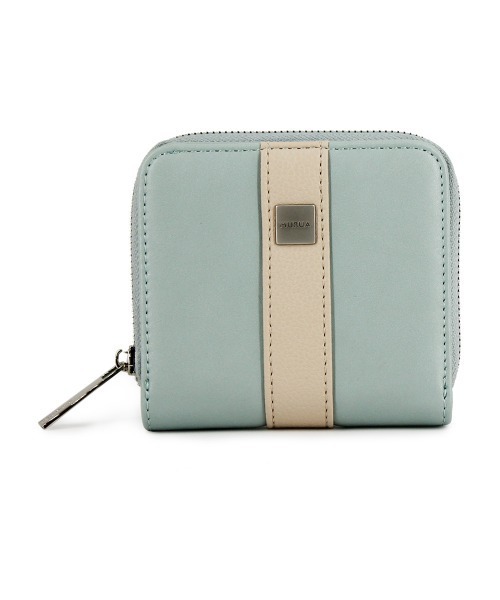 MURUA(ムルーア)の「MURUA (ムルーア) ラウンド二つ折り財布 LINE MR-W1042(財布・レディース・ブラック/グリーン/アイボリー・FREE)」の10枚目の写真
